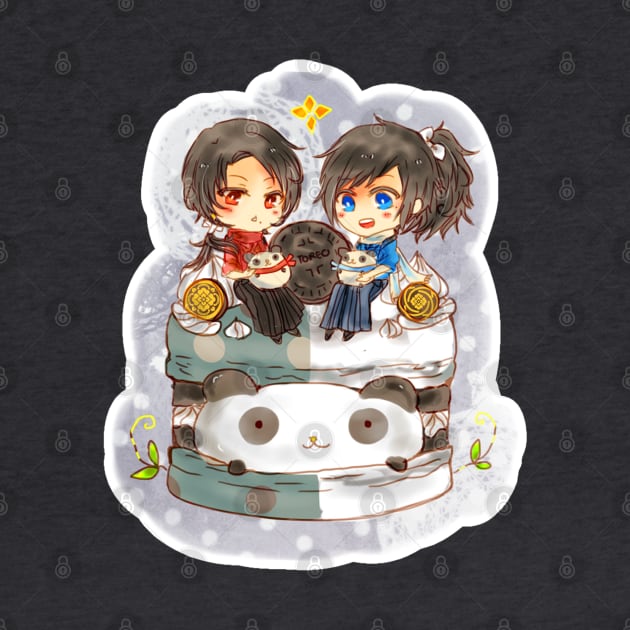 Touken Ranbu Kashuu Kiyomitsu & Yasusada Macaron by candypiggy